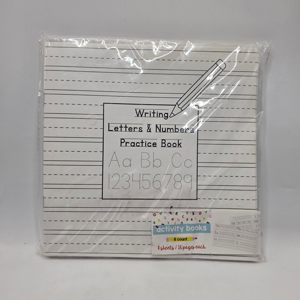 Horizon Group USA Writing Letters Numbers Practice Book 6ct Tracing Handwriting